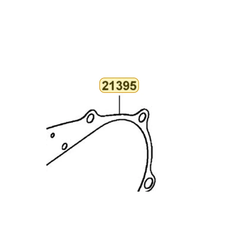 21395-LKF5-E00 GASKET MISSION CASE A — diagram cutout