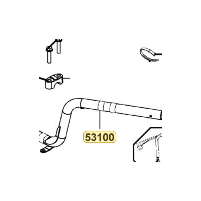 53100-LKF5-E00 HANDLE COMP STEERING — diagram cutout