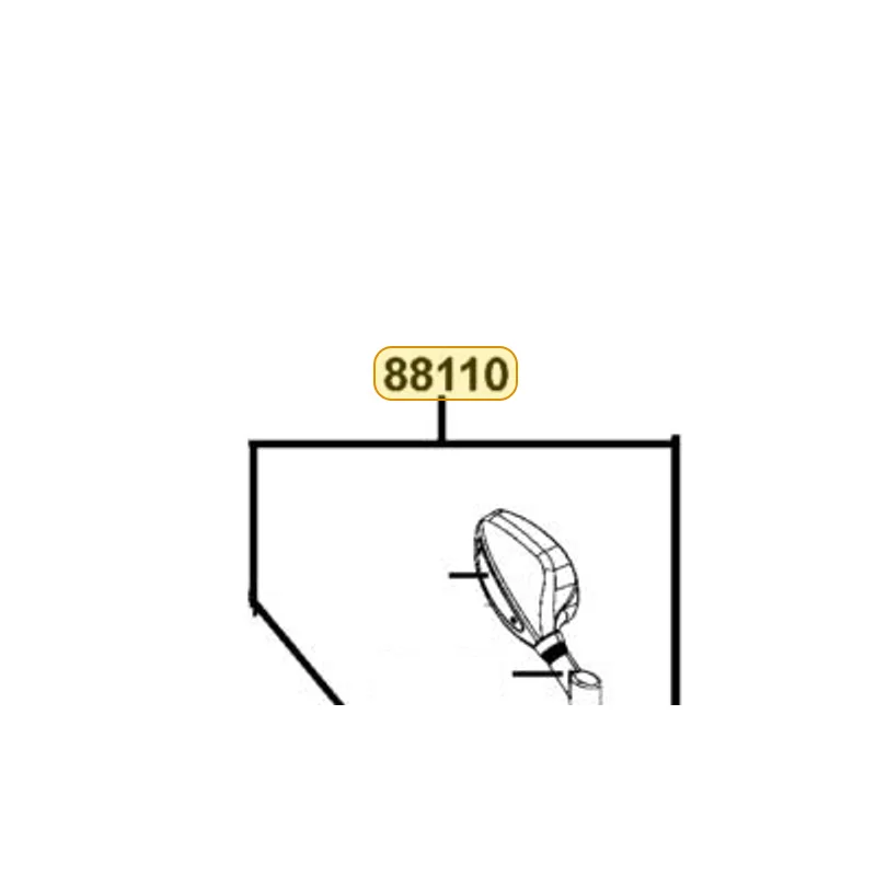 88110-LKF5-M31-N1P MIRROR ASSY R BACK — diagram cutout