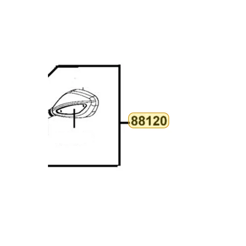 88120-LKF5-M31-N1P MIRROR ASSY L BACK — diagram cutout
