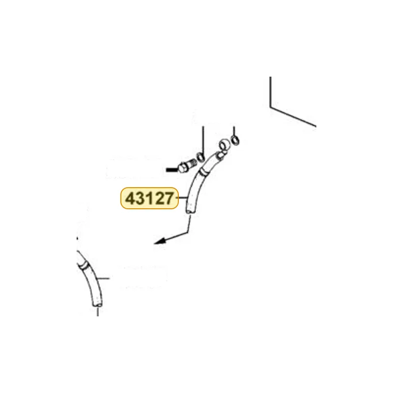 43127-LKF5-E01 HOSE ASSY M/C RR BRK — diagram cutout