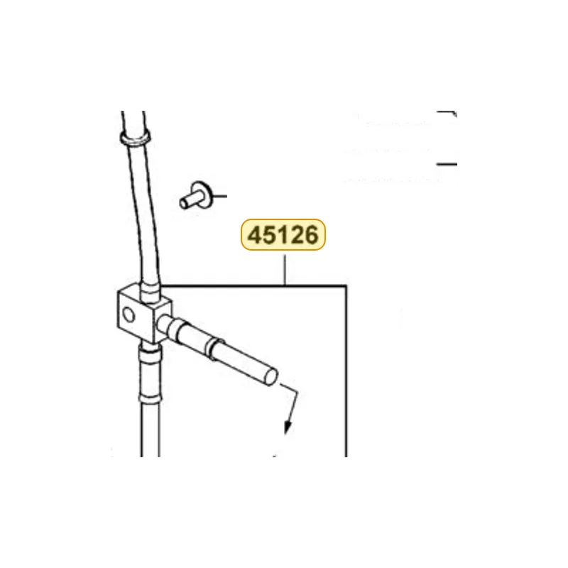 45126-LKF5-E01 HOSE ASSY FR BRK(RH) — diagram cutout