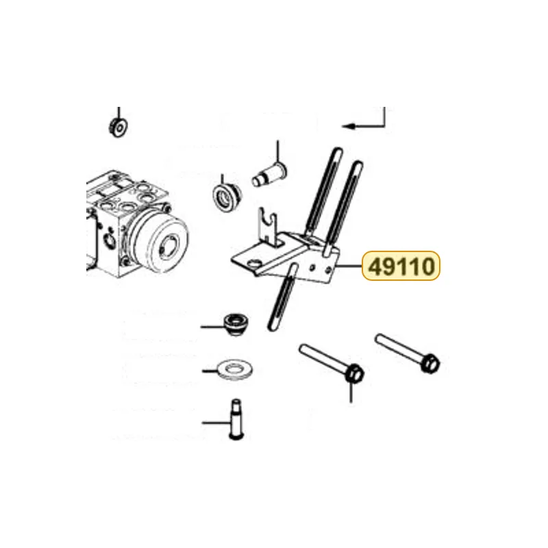 49110-LKF5-E01 STAY ABS — diagram cutout