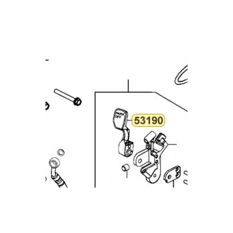 53190-LKF5-305 LEVER. PARKING BRAKE — diagram cutout