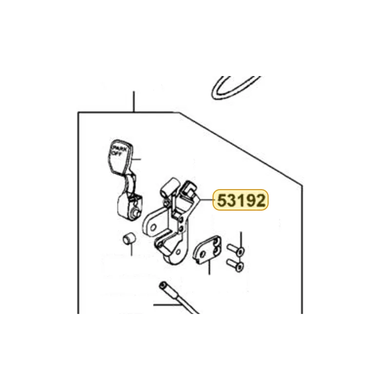 53192-LKF5-E01 BRACKET PARKING BRAKE — diagram cutout