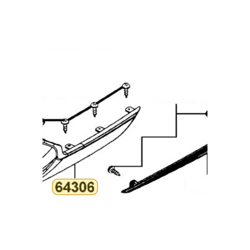 64306-LKF5-E00-J2P SKIRT.L SIDE — diagram cutout