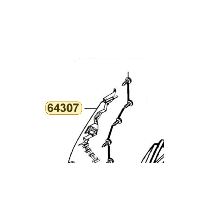 64307-LGR2-E00-N1P SKIRT FR R SIDE — diagram cutout
