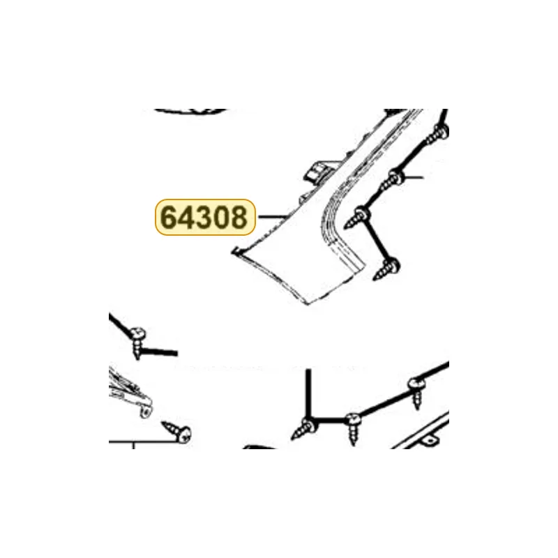 64308-LGR2-E00-N1P SKIRT FR L SIDE — diagram cutout