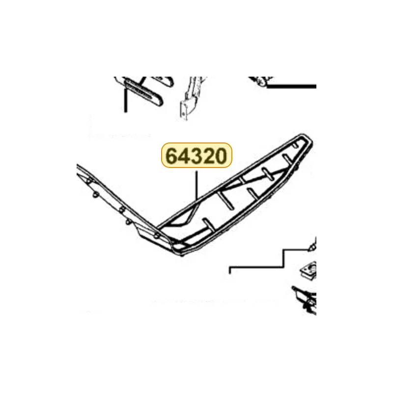 64320-LKF5-E00-N1R MAT FLOOR.R (Black) — diagram cutout
