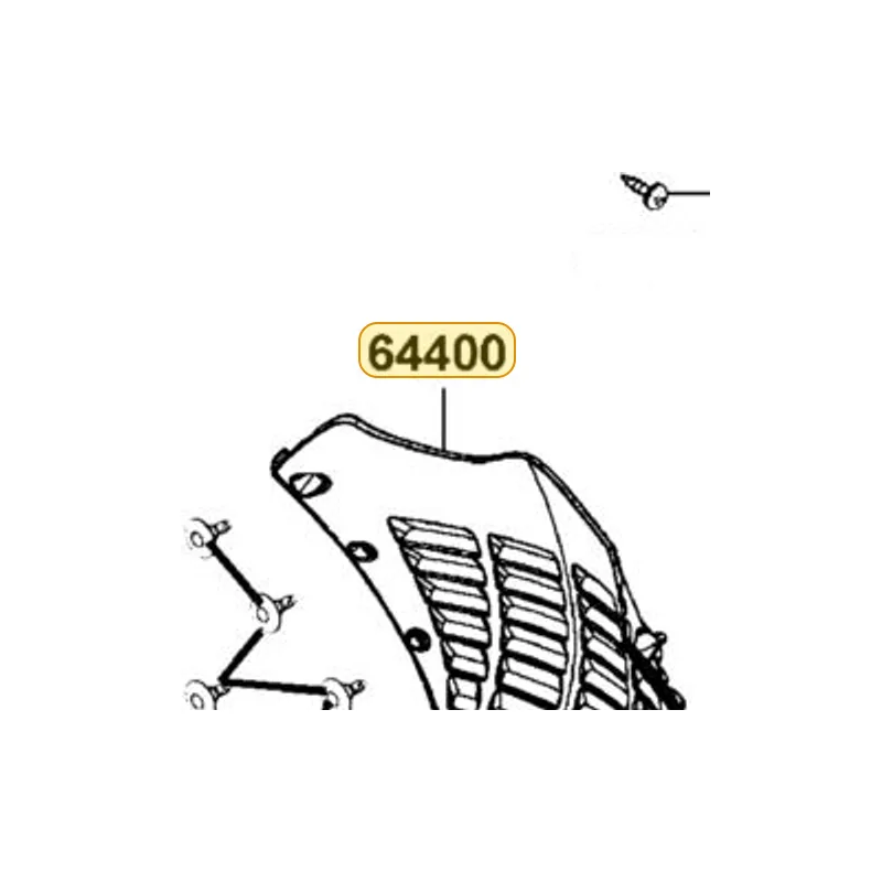 64400-LKF5-E00-N1R COWL.UNDER (Black) — diagram cutout