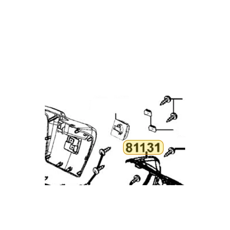 81131-LKF5-E00-N1R LEG SHIELD (Black) — diagram cutout