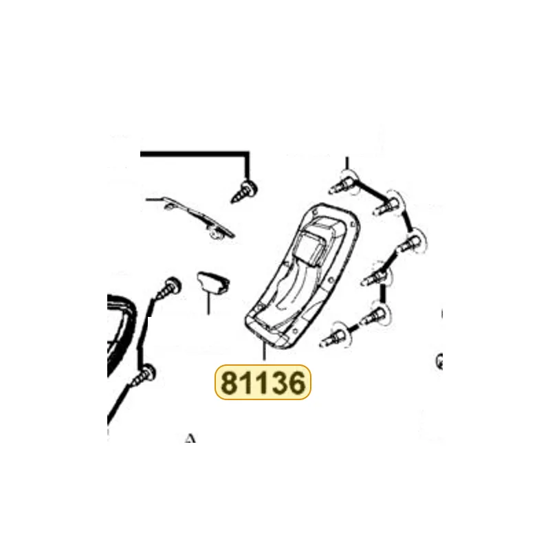 81136-LKF5-E00-N1R RUBBER.ADJUSTER HANDLE (Black) — diagram cutout