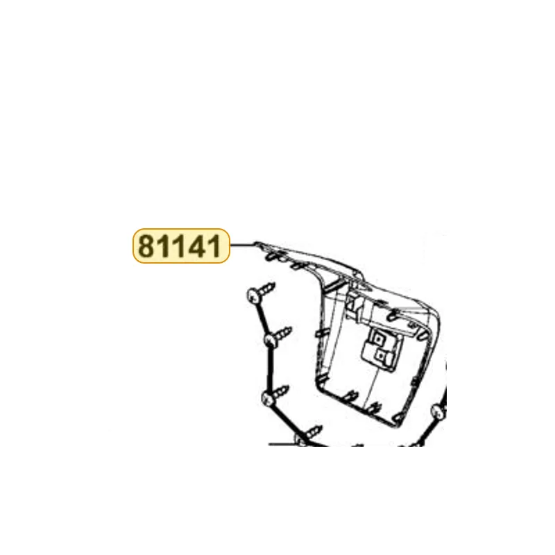 81141-LKF5-E00-HUP TUNNEL LEG SHIELD — diagram cutout