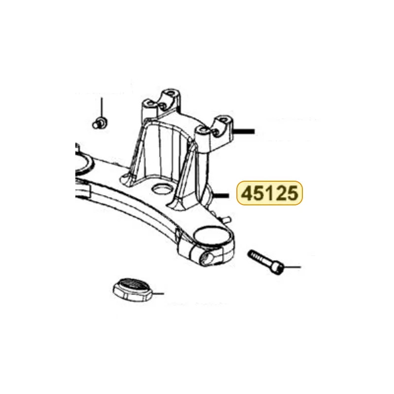 45125-LKF5-E00 CLIP. BRAKE HOSE(TOP BRIDGE) — diagram cutout