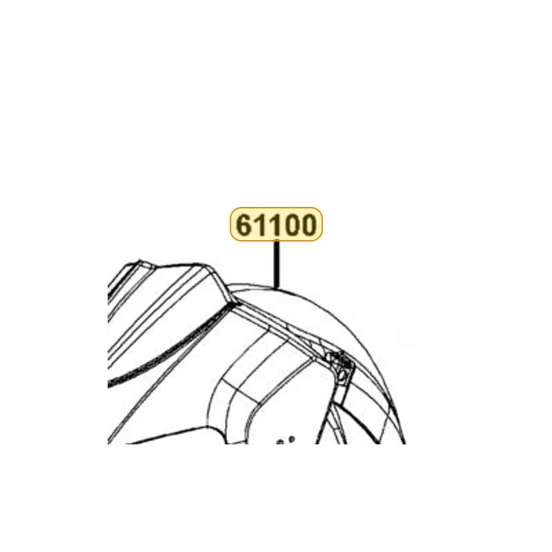 61100-LKF5-335-D3F FENDER SET FR — diagram cutout