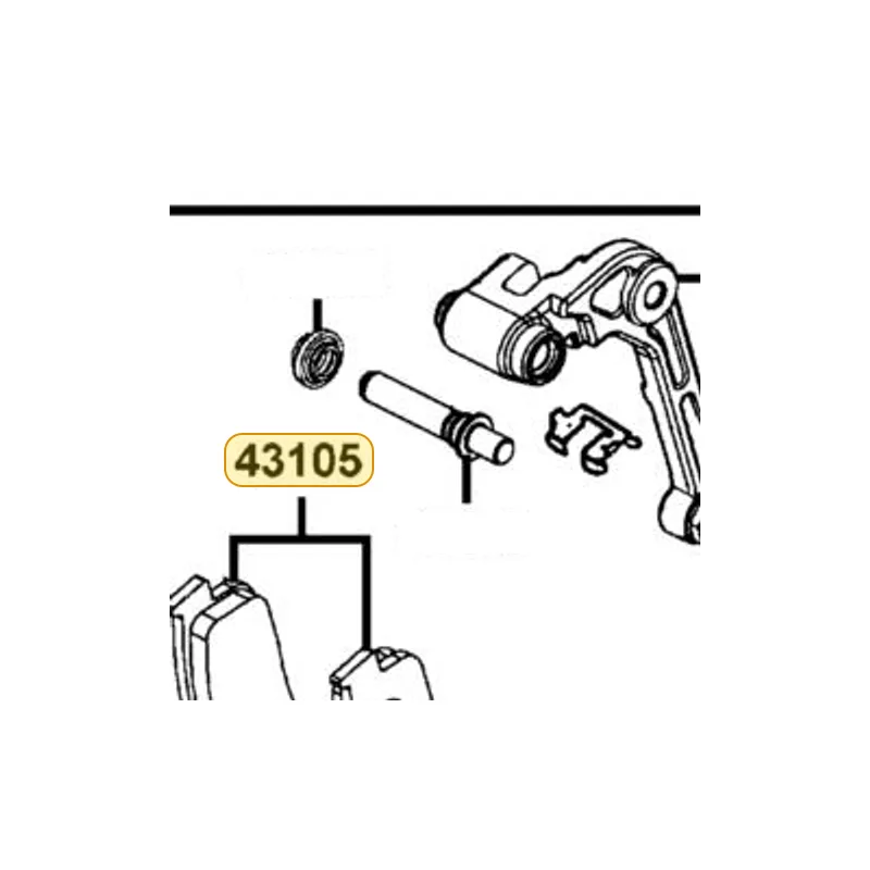 43105-LKF5-305 PAD SET — diagram cutout