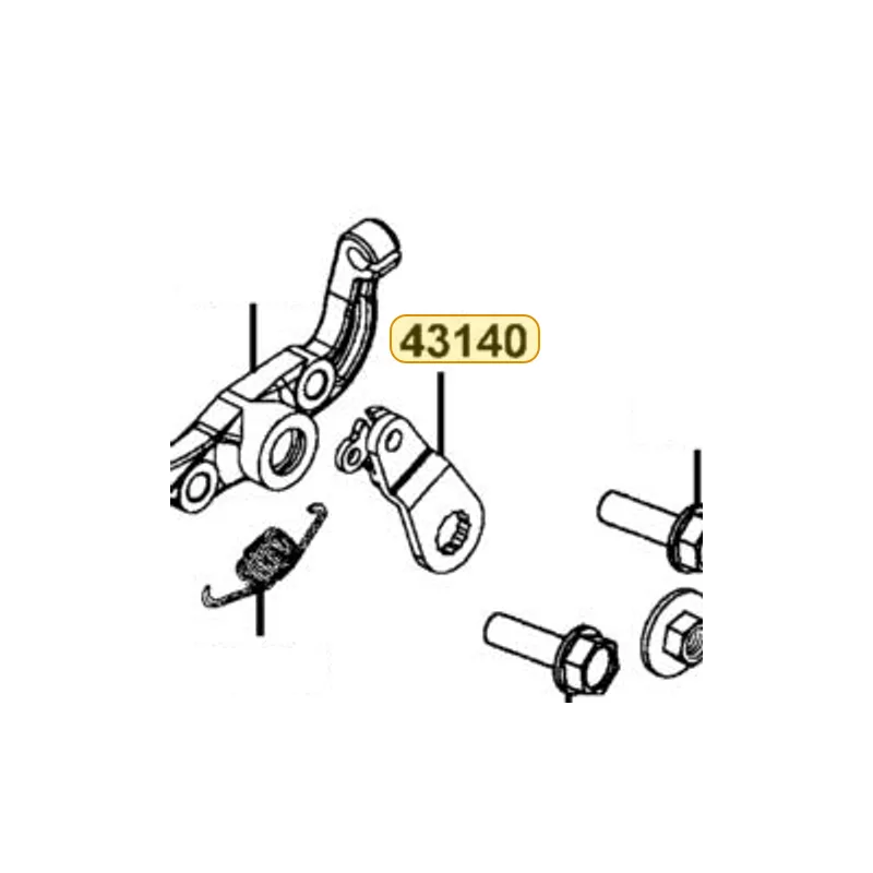 43140-LKF5-E00 ARM BRAKE ASSY — diagram cutout