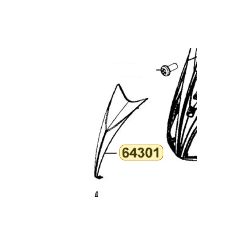 64301-LGR2-E00-J2P COVER FR TOP — diagram cutout