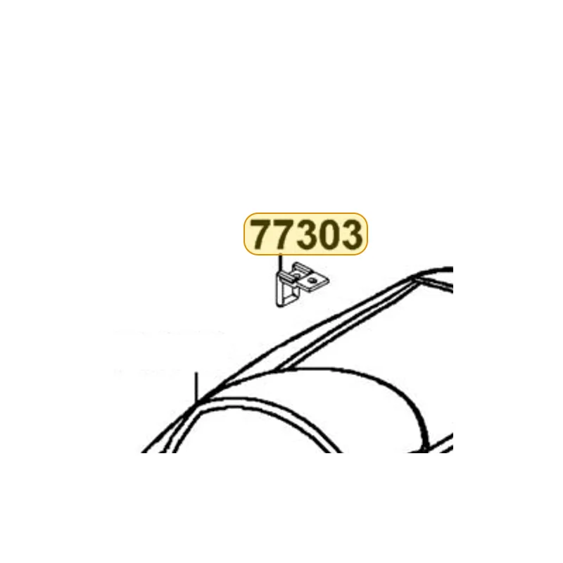 77303-LKF5-E00 HOOK SEAT LOCK — diagram cutout