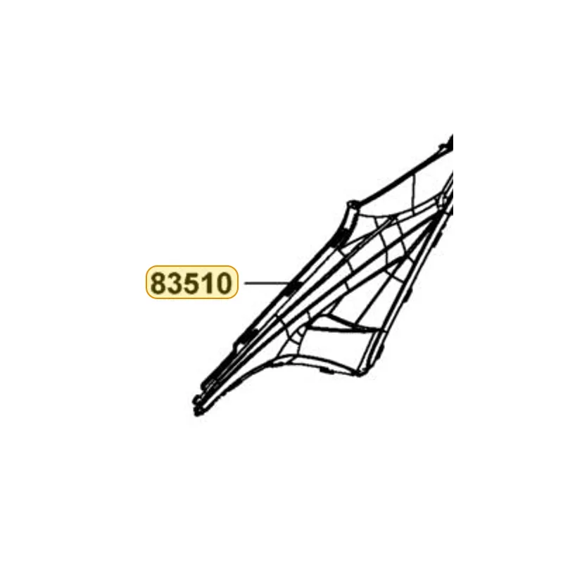 83510-LKF5-E00-HUP BOARD R SIDE COVER — diagram cutout