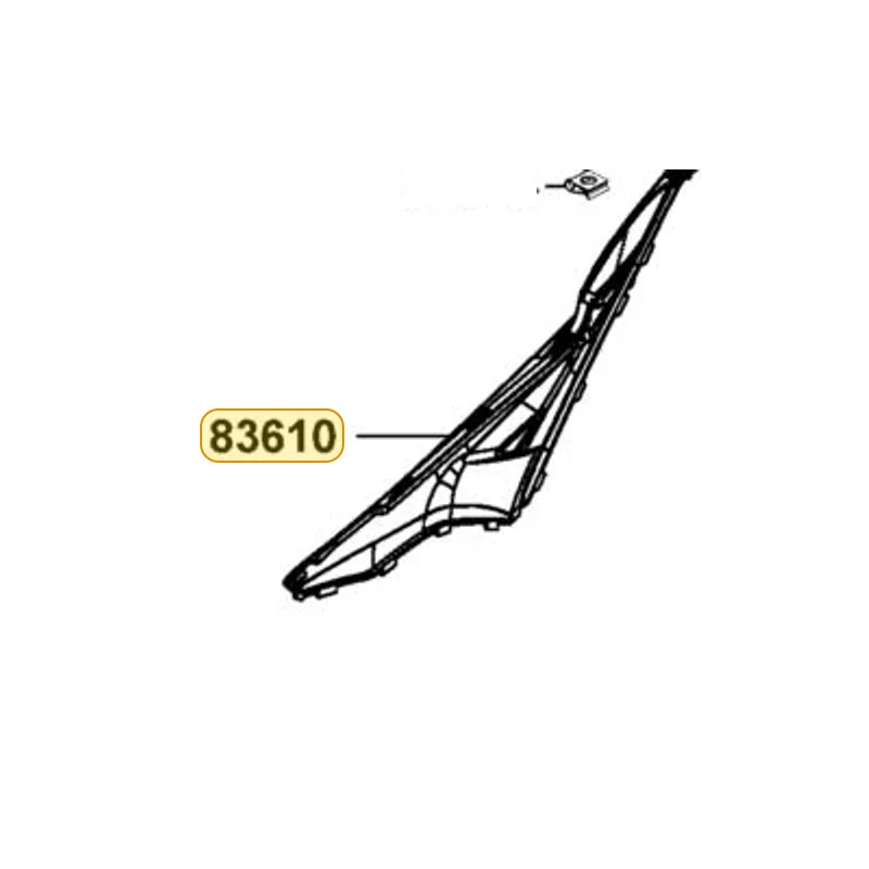 83610-LKF5-E00-J2P BOARD L SIDE COVER — diagram cutout