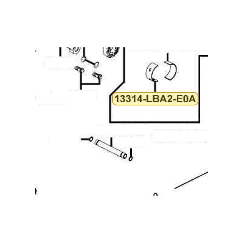 13314-LBA2-E0A BRG CRANK SHAFT A (BROWN/1.976~1.980) — diagram cutout