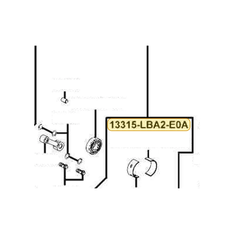 13315-LBA2-E0A BRG CRANK SHAFT A(BROWN) — diagram cutout