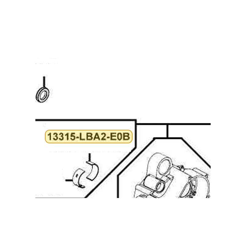 13315-LBA2-E0B BRG CRANK SHAFT B(GREEN) — diagram cutout