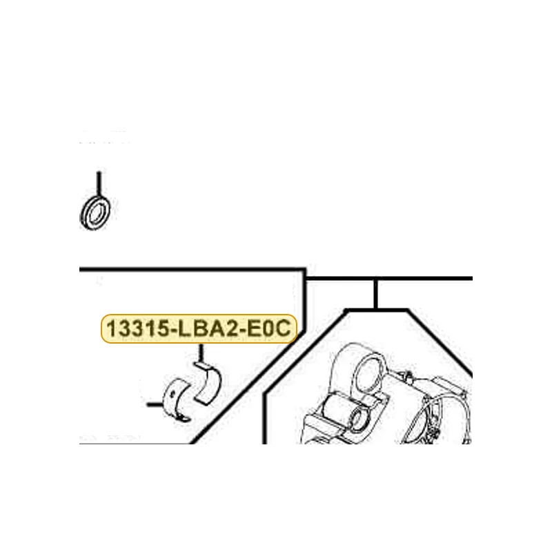 13315-LBA2-E0C BRG CRANK SHAFT C(YELLOW) — diagram cutout