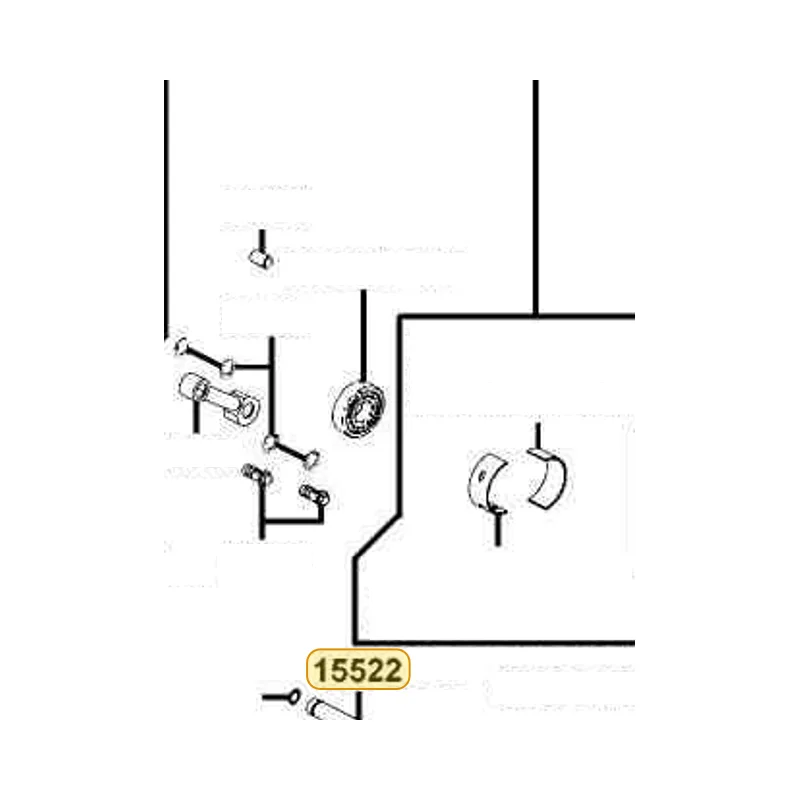 15522-LBA2-E00 PIPE OIL R/L CASE — diagram cutout