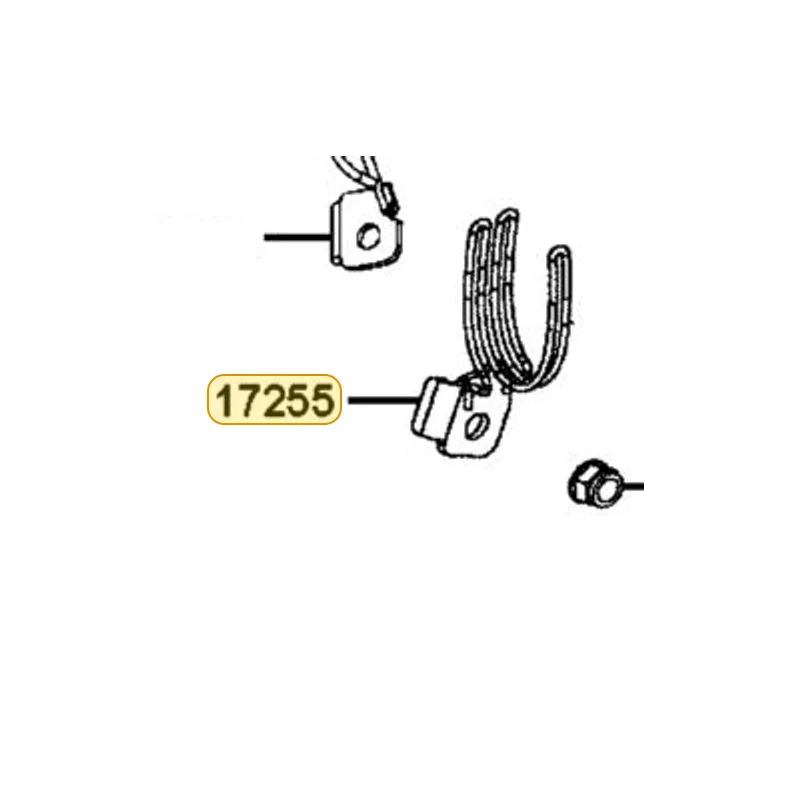 17255-LKF5-E00 STAY AIR/C DUCT — diagram cutout