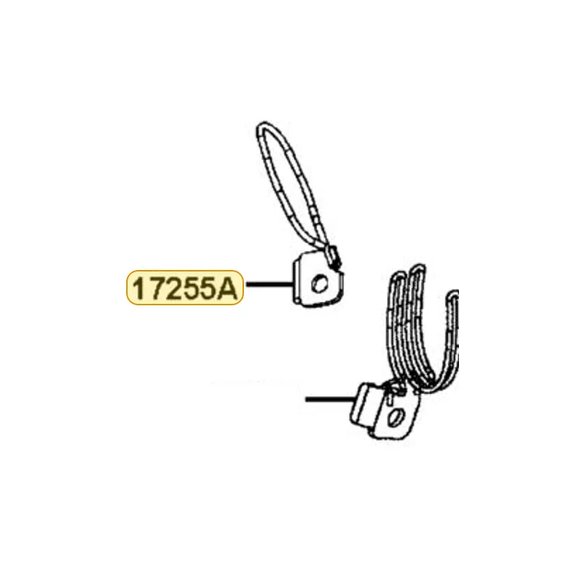 17255-LKF5-E01 STAY AIR/C. DUCT — diagram cutout