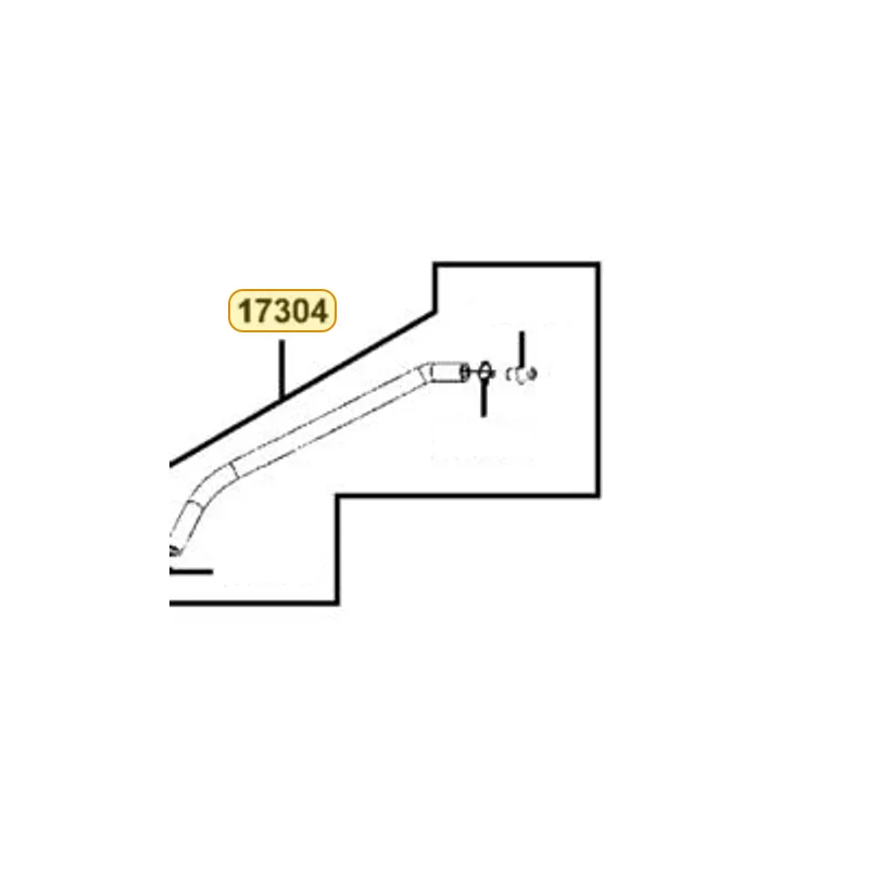 17304-LBA2-M30 TUBE ASSY CANI-INLET PIPE — diagram cutout