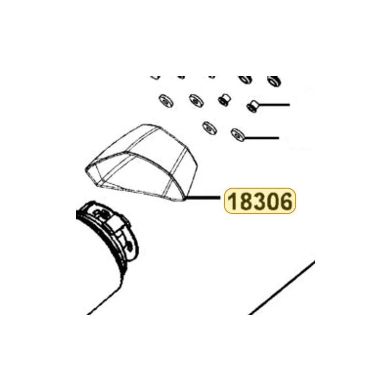 18306-LKF5-E02-NEP TAIL CAP MUFFLER — diagram cutout