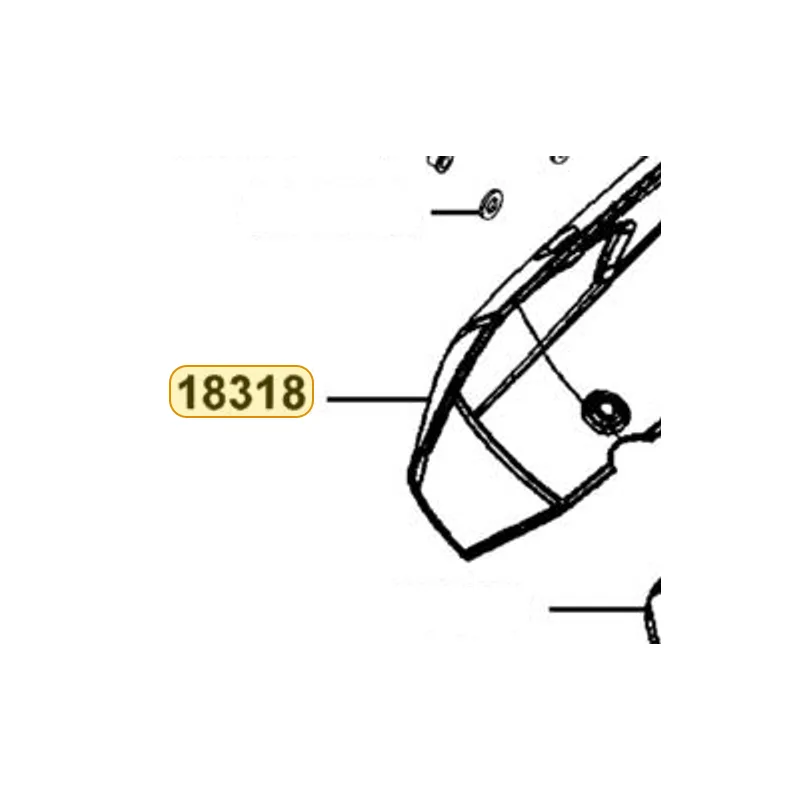 18318-LKF5-E00-D34 PROTECTOR. MUFFLER — diagram cutout
