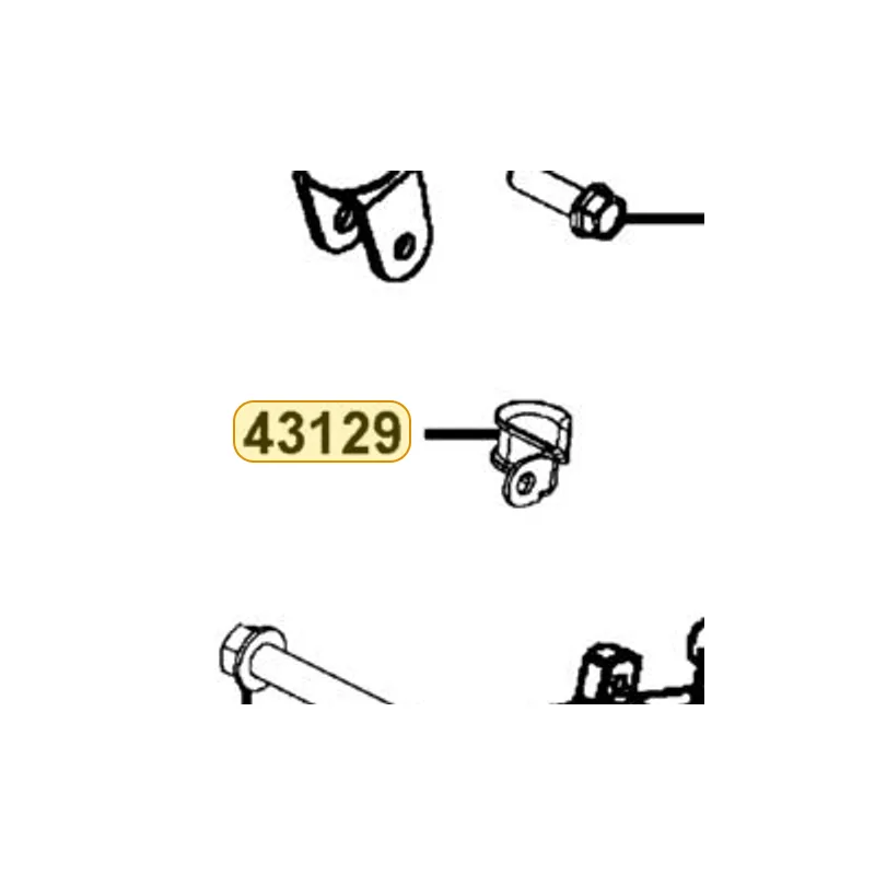 43129-LKF5-E00 CLAMPER. RR BRK HOSE & CABLE. 1.B — diagram cutout