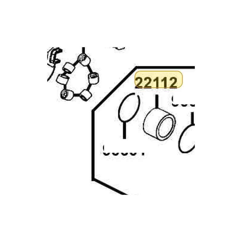 22112-LBA2-E00 BUSH 29.5*34*35.5 — diagram cutout