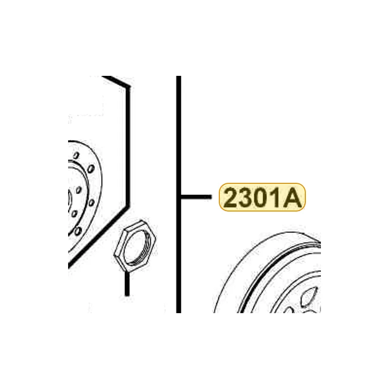 2301A-LBA2-E00 PULLEY SUB ASSY — diagram cutout