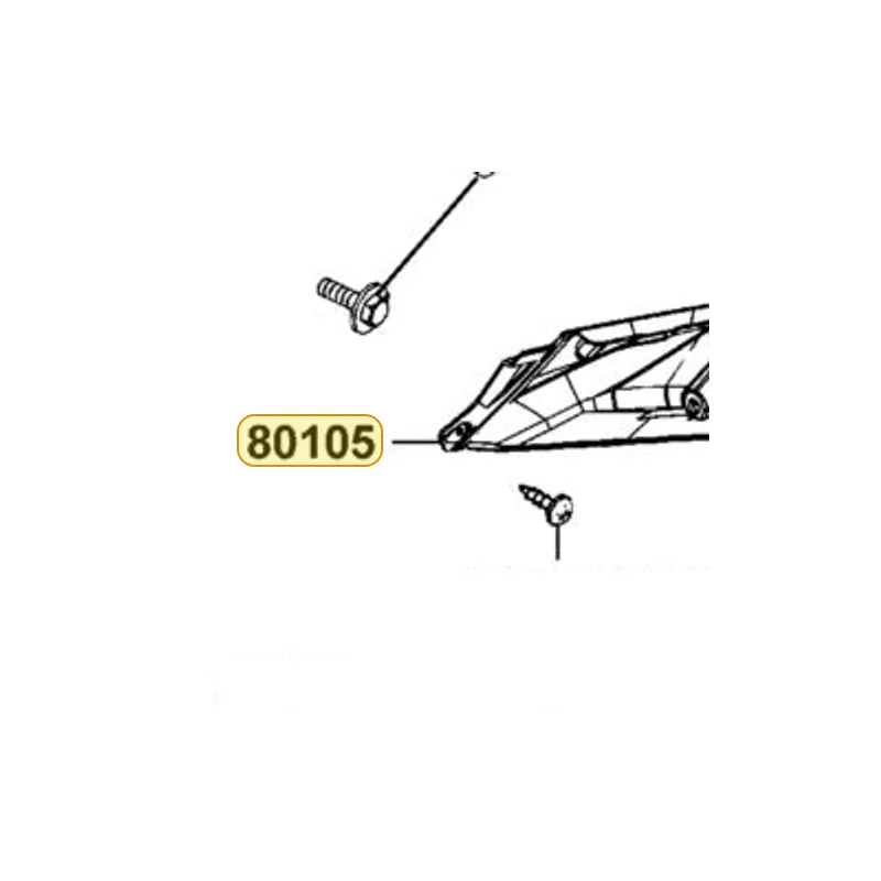 80105-LKF5-M31-N1R RR FENDER UP (Black) — diagram cutout
