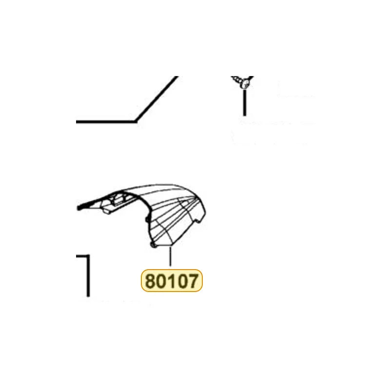 80107-LKF5-E00-N1R COVER LICENSE LIGHT (Black) — diagram cutout