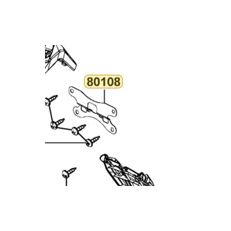 80108-LKG7-E00 STAY RR FENDER — diagram cutout