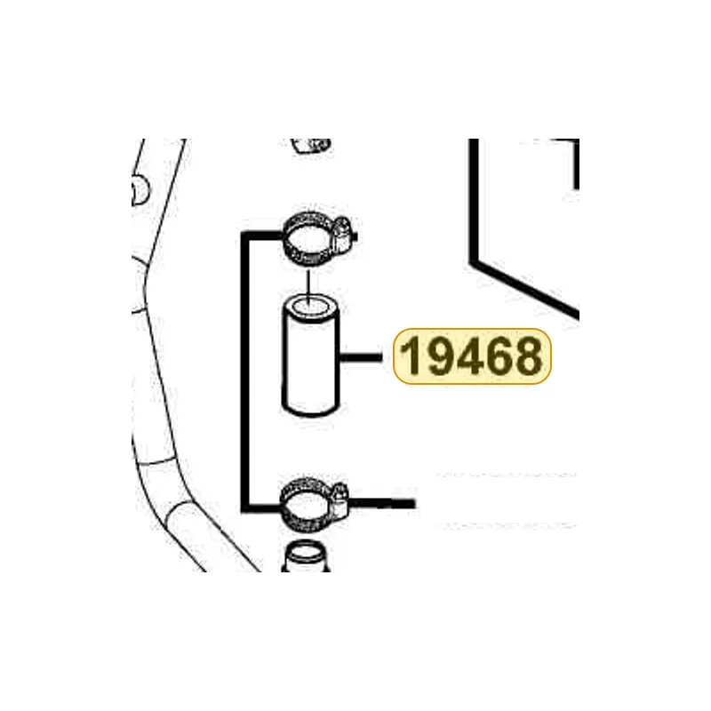 19468-LBA2-E00 RUBBER MOUNTING A — diagram cutout