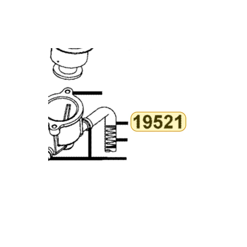 19521-LDG7-900 WATER HOSE — diagram cutout