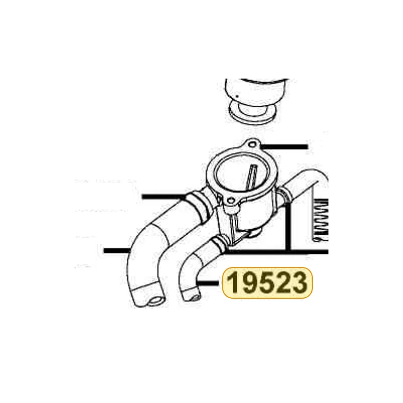 19523-LBA2-E00 WATER HOSE B COOLER — diagram cutout