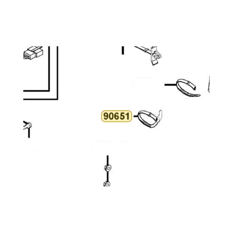 90651-LKF5-E00 CLIP WIRE HARN — diagram cutout