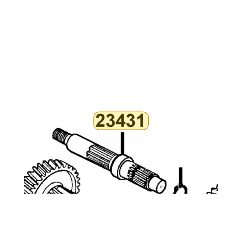 23431-LBA2-E00 SHAFT FINAL — diagram cutout