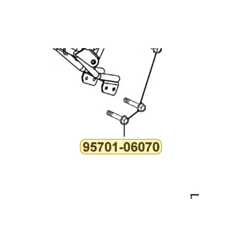 95701-06070-06 BOLT FLANGE 6X70 — diagram cutout