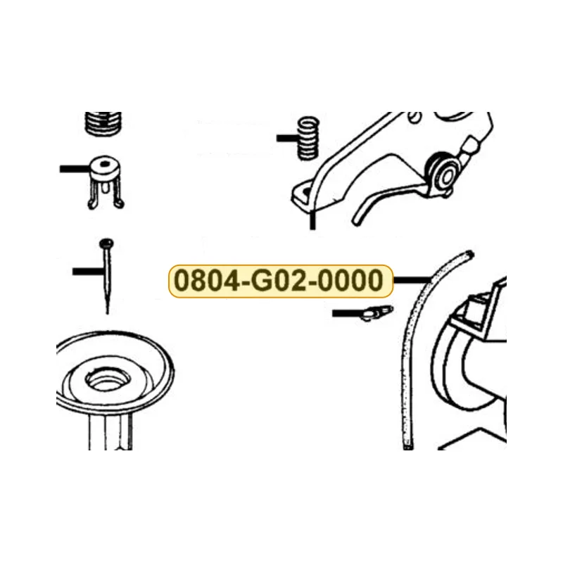 0804-G02-0000 TUBE RUBBER(AV) — diagram cutout