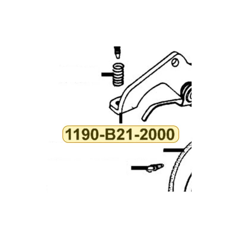 1190-B21-2000 STAY PLATE (IDL. ADJ) — diagram cutout