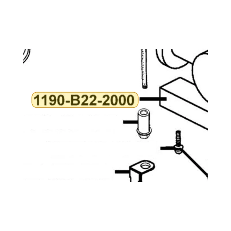 1190-B22-2000 STAY PLATE (TH. W) — diagram cutout